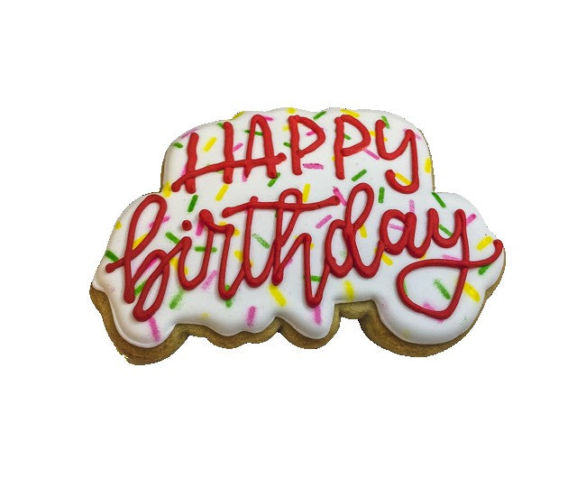 Happy Birthday Sugar Cookie Heidi's Heavenly Cookies